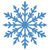 Minimalist Snowflake Shapes vector