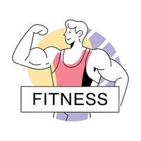 Gym Workout Icon Designs vector