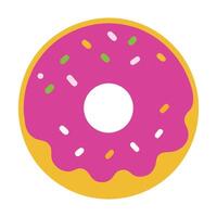 Artistic Celebration of a Sprinkle-Topped Doughnut vector