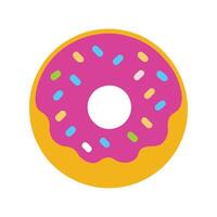 A Sprinkle Affair on a Delicious Doughnut vector