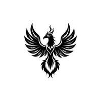 Mythical Phoenix Bird Illustration for Design vector