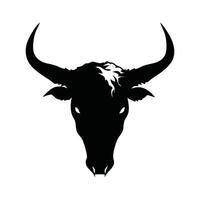 Artistic Bull Head Drawing for Branding Project vector