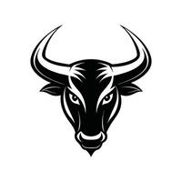 Textured Bull Head Design for Rustic Interiors vector