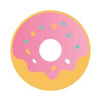 Fun Doughnut with Sprinkles Creative Illustration vector