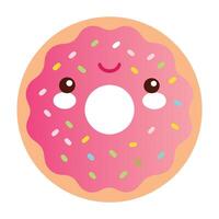 Playful Doughnut with Sprinkles Creative Artwork vector