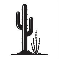 Cactus Illustration for Nature-Inspired Design vector