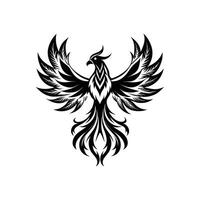 Ascending Phoenix Bird Mythology in Art vector