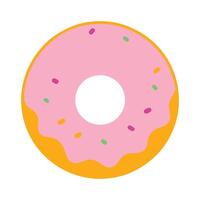 Tasty Doughnut with Colorful Sprinkles Artwork vector