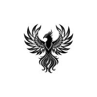 Legendary Phoenix Bird Artwork for Creative Design Projects vector