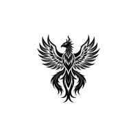 Mystical Phoenix Soaring Through Mythology vector