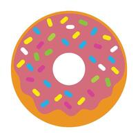 Scrumptious Doughnut with Sprinkles Design vector