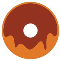 Delightful Doughnut with Sprinkles Cartoon Art vector