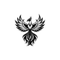 The Phoenix Journey Mythological Art Design vector