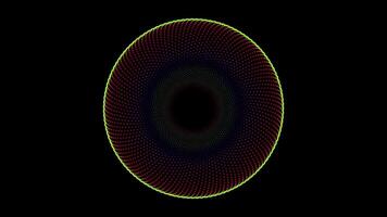 Abstract Lighting radio Wave Diffusion Animation, Circle Looping Animation, video