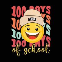 100 Days Of School, 100 Days of School Funny Quote Design vector