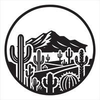 Unique Cactus Clipart for Desert Scenes vector
