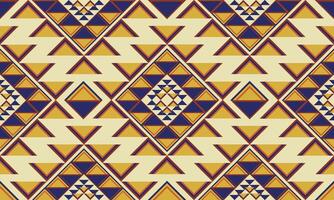 a fabric yellow and blue color geometric pattern and light yellow background designs vector