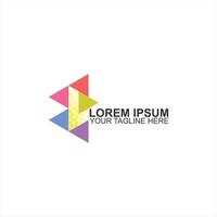lorem ipsum logo v icon for company identity or business with creative illustration vector