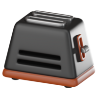 3D render, Bread Toaster for Kitchen Appliance and Cooking, Icon Illustration png