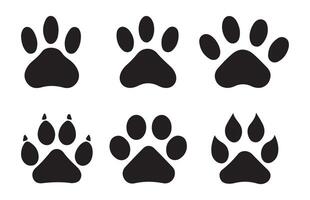Paw icon illustration mark set symbol for web application.illustration eps 10 vector