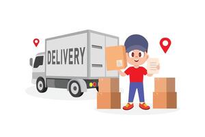 Reliable Delivery Service You Can Count On vector