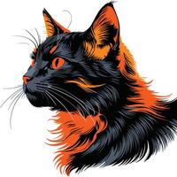 Cat Face Illustrations Perfect for Design Project vector