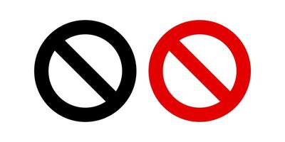 Cancel icon. Restricted sign. for mobile concept and web design. illustration vector