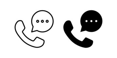 Set of Phone Call icons. for mobile concept and web design. illustration on white background vector