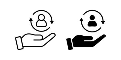 Care customer icon. for mobile concept and web design. illustration vector
