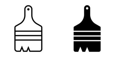 Brush icon set. paint brush Symbol. Paint sign. for mobile concept and web design. illustration on white background vector