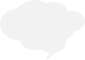 Graphic empty speech bubble for placeholder png