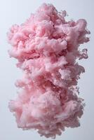 Abstract Pink Ink in Water, Swirling Colors, Artistic Background photo