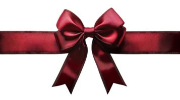 Create a Red Ribbon Bow with Transparent Background, Design Tutorial png
