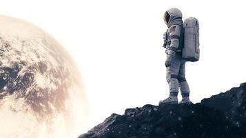 Astronaut in space high resolution image photo