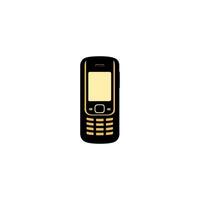 Silhouette button mobile phone vector