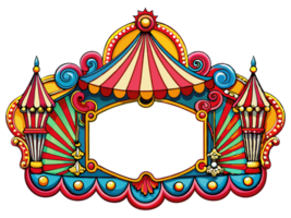 Festive blank frame perfect for carnival-themed content png