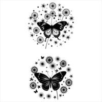 Dandelion Butterfly Vectors