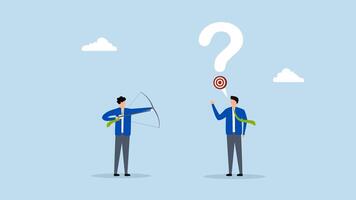 Ask good question, 4k animation of inquisitive entrepreneur posing insightful queries aimed at others for responses. video