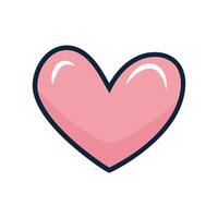 Pink Heart Design Suitable for Digital Art vector