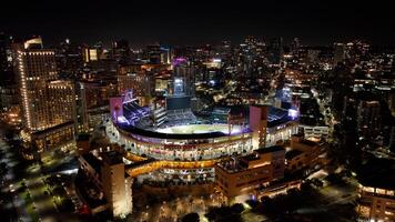 Stunning Football Stadium at San Diego in California United States. Scenic Illuminated. photo
