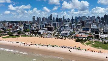 Outside Beach Scene at Joao Pessoa Paraiba in Brazil . Destinations Harbor. photo