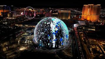 Scenic Las Vegas Sphere at Las Vegas Nevada in United States . Building Famous. photo