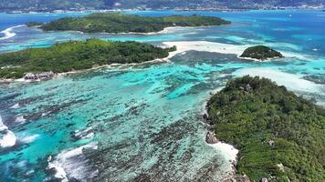 Aerial Landscape of Seychelles Archipelago in Mahe Island Victoria in Seychelles.. Recreation Seascape. photo