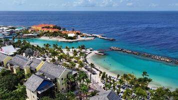 Amazing Sea Aquarium in Willemstad Netherlands in Curacao . Sunny Idyllic. photo