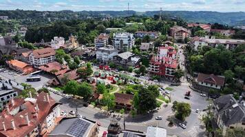 Incredible Gramado Skyline in Gramado Rio Grande do Sul in Brazil.. Metropolis Crooked Street. photo
