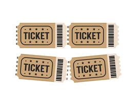 illustration of minimalist ticket icon, payment symbol or cashier icon in any event vector