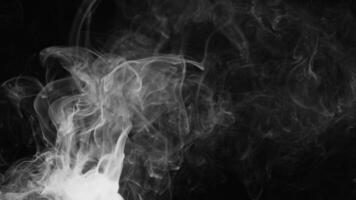Abstract Soft Smoke in Slow Motion and Black Background video