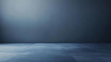 Empty concrete floor and dark wall creating a dramatic background, ideal for showcasing products photo