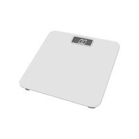 Floor device for weighing body, BMI. Gadget for mass measurement. Digital weight scale. Illustration isolated on white background vector