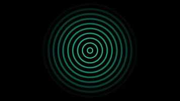 Radio wave signal animation, abstract circle background video